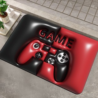 พรมโคลนไดอะตอม พรมปูพื้น Gamepad พรมเช็ดเท้า พรมปูพื้น  ตกแต่งบ้าน ห้องนั่งเล่น ห้องครัว ห้องน้ำ กันลื่น พื้นนุ่ม HZGDN0336