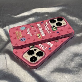 เคสป้องกันโทรศัพท์มือถือ แบบบางพิเศษ ลายการ์ตูนดอกกุหลาบ สีชมพู สําหรับ Iphone 14pro max 13 12 11 14 13promax 11 13