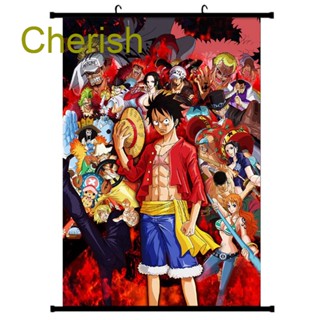 Cherish ขายดี สติกเกอร์โปสเตอร์ ลายการ์ตูนอนิเมะ One Piece Luffy Ace Sabo ขนาด 30X45 ซม. สําหรับติดตกแต่งผนังบ้าน