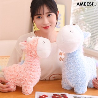 Ameesi ตุ๊กตายีราฟน่ารัก ตุ๊กตา PP ผ้าฝ้าย ขนนิ่ม การ์ตูนสัตว์ กวาง ยัดไส้ ของเล่นเด็กผู้หญิง ของขวัญวันเกิดคริสต์มาส