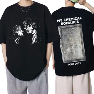 เวรเอ้ย  เสื้อยืดลําลอง ผ้าฝ้าย แขนสั้น พิมพ์ลายวงร็อค My Chemical Romance 2022 Tour สไตล์พังก์ ฮาราจูกุ สตรีท ฮิปฮอป โอ