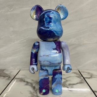 Bearbrick บล็อคตัวต่อหมี Violent 400% ABS QQ Splash Ink Takashi Murakami Chanel Influencer ของขวัญ สําหรับตกแต่ง