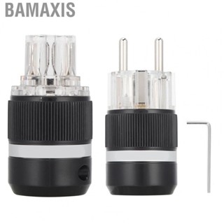 Bamaxis Audio Power Connector  Pure Copper Insert Professional Electroplating Audio Power Plug  for Audio Cable