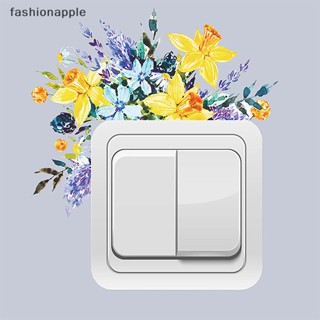 [fashionapple] ใหม่ สติกเกอร์ติดผนัง มีกาวในตัว รูปดอกไม้ พืช ดอกลาสยาว สําหรับตกแต่งบ้าน