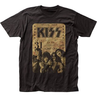 เสื้อยืด ลาย Concert Ticket KISS