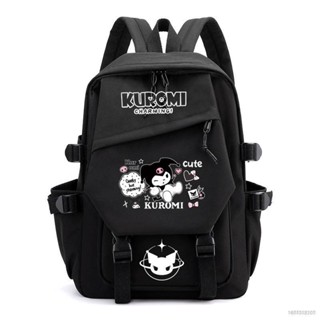 Sy7 Sanrio Kuromi กระเป๋าเป้สะพายหลัง อเนกประสงค์ กันน้ํา ระบายอากาศ ความจุขนาดใหญ่ สําหรับนักเรียนหญิง YS7