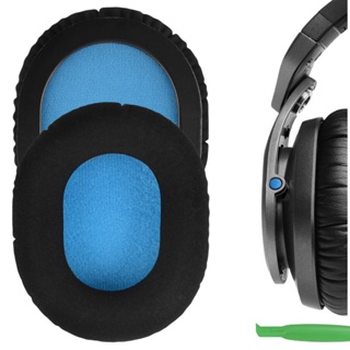 Geekria แผ่นฟองน้ํารองหูฟัง แบบเปลี่ยน สําหรับ Sennheiser HD8 DJ (สีดํา)