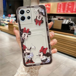 เคสโทรศัพท์มือถือ ซิลิโคนนิ่ม TPU ลายการ์ตูนหนู พร้อมกระเป๋าใส่บัตร แฟชั่น สําหรับ Infinix NOTE 30 5G 30i 30Pro NOTE 30i INFINIXNOTE 30 Pro