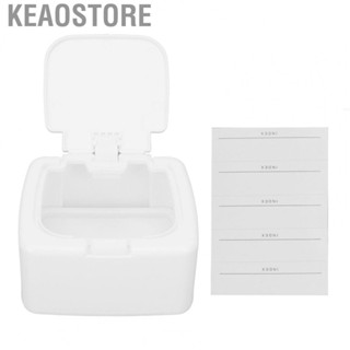 Keaostore Cotton Swab Ball Holder With 5  Dustproof Bathroom Accessories