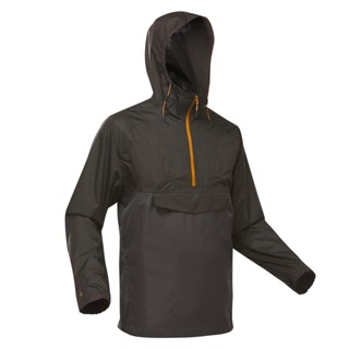 เสื้อแจ็คเก็ตกันน้ำสำหรับผู้ชายใส่เดินป่า รุ่น NH150 JACKET NH150 BLACK OCHER MAN