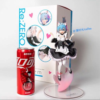 Deepsea studio [Quick delivery in stock]Cat-Eared Maid Rem and Ram Re:Zero Starting Life in Another World Action Figure Set - Beautifully Packaged in Box - Perfect Gift for Anime F