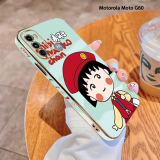 เคสโทรศัพท์มือถือนิ่ม ขอบสี่เหลี่ยม พิมพ์ลายลูกชิ้นเชอร์รี่ หรูหรา สําหรับ Motorola Moto G10 G22 G30 G50 5G G52 G60 G40