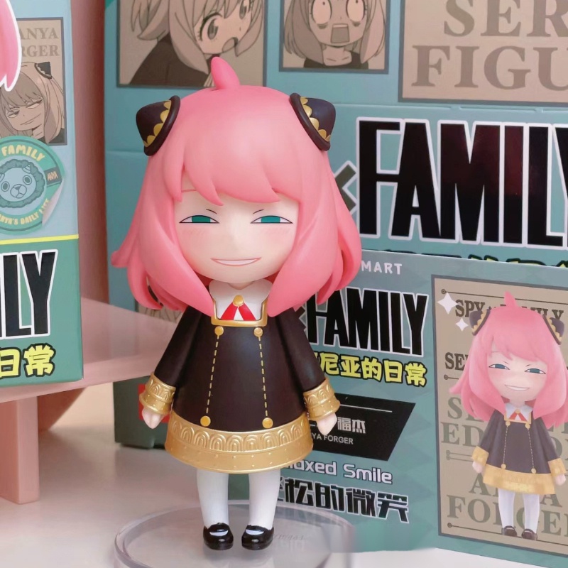 【ของแท้】POPMART Spy x FAMILY Anya's Daily Life series ชุดกล่องสุ่ม 6 แบบ ตุ๊กตาฟิกเกอร์ซ่อน