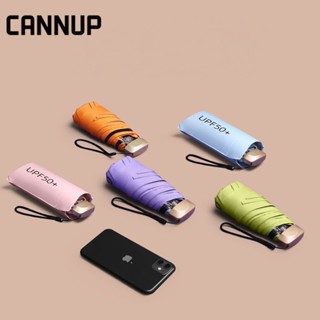 CANNUP ร่มกันฝน ร่มกันแดด ร่มกันแดดและฝน กันยูวี พับได้ UV Umbrella คุณภาพดี พร้อมกล่องเก็บ พกพาสะดวก  S29X00H