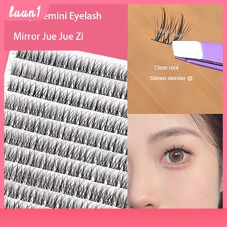 ขนตาปลอม Bqi Fairy Gemini ขนตาปลอมธรรมชาติจำลองเดี่ยว Cluster หนา Curly ความจุขนาดใหญ่ Wheat Eyelashes cod