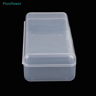 &lt;Plusflower&gt; กล่องพลาสติกใส ทรงสี่เหลี่ยม ขนาดเล็ก สําหรับใส่ของกระจุกกระจิก ลดราคา