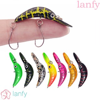 LANFY Crankbait เหยื่อตกปลาคาร์พ แบบแข็ง ตะขอไมโครชาร์ป 1 ชิ้น