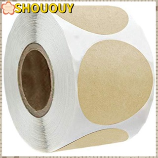 Shououy สติกเกอร์ฉลาก ทรงกลม มีกาวในตัว 2 นิ้ว สําหรับตกแต่งปาร์ตี้ 500 ชิ้น