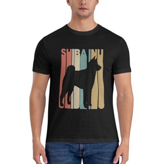 เสื้อยืด พิมพ์ลายกราฟิก Shiba Inu Silhouettehot