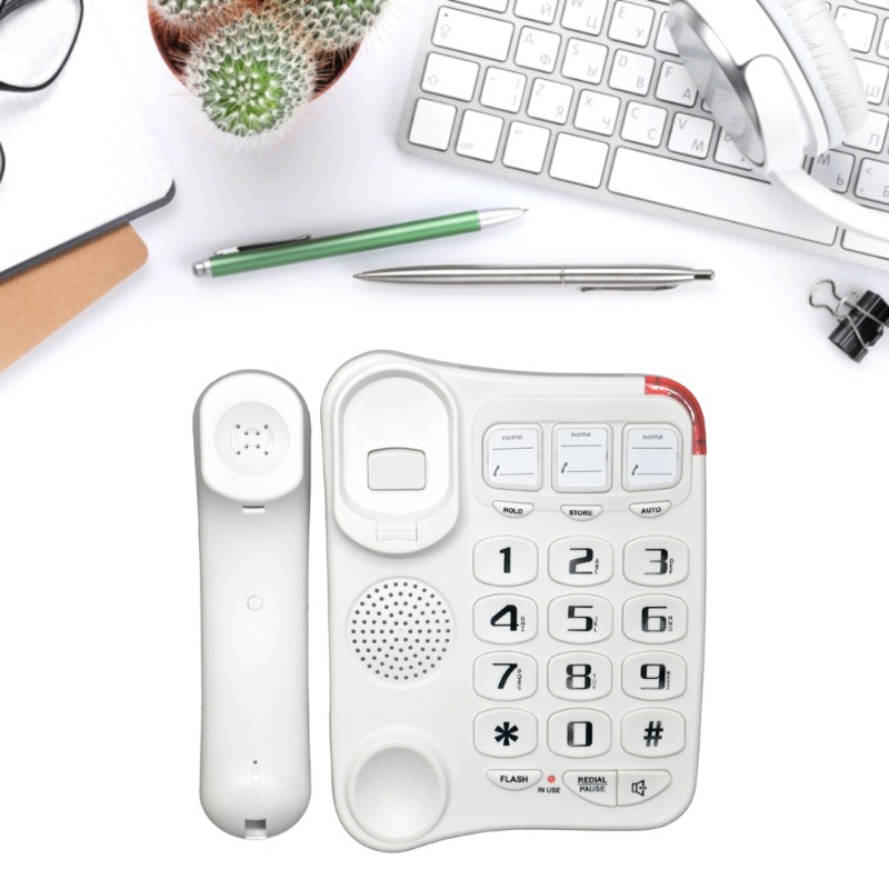 R* Loud Ringtone โทรศัพท์บ้านแบบคงที่สําหรับผู้สูงอายุและตัวผ่านการได้ยิน