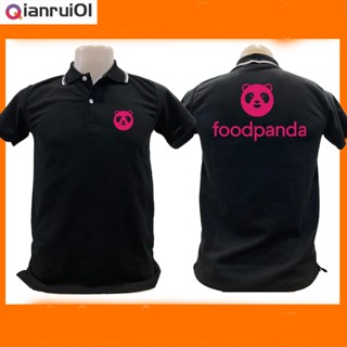 (Qianrui01) เสื้อโปโล foodpanda ฟู้ดแพนด้า Delivery เสื้อคอปก ผ้าดี หนานุ่ม ใส่สบาย ใส่ได้ทั้ง ช/ญ