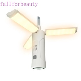 Fallforbeauty โคมไฟตั้งแคมป์ เต็นท์ พับได้ อุปกรณ์ชาร์จไฟฉาย สําหรับโคมไฟกลางแจ้ง