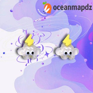 OCEANMAPDZ ต่างหูเจลลี่ รูปหัวใจ ดาว ขนาดเล็ก สไตล์เกาหลี แฟชั่นฤดูร้อน