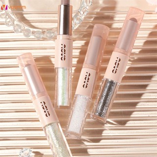 Novo Eye Shadow Pen Repair Volume Pen Xinghe Crushed Diamond Smart Double-headed Ins Pearly Matte Fine Flash Nose Shadow อายแชโดว์ veemm