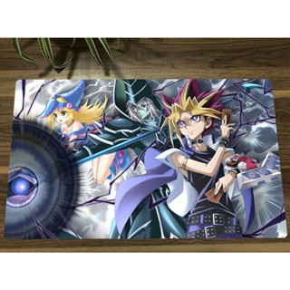 Yugioh Playmat Yugi Muto &amp; Dark Magician Girl TCG CCG แผ่นรองเมาส์ และแผ่นรองเมาส์ สําหรับเล่นเกม