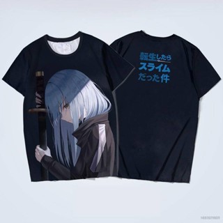 Si Got Reincarnated as a Slime Rimuru Tempest เสื้อยืดแขนสั้นลําลอง ทรงหลวม สไตล์สตรีท สําหรับผู้ชาย และผู้หญิง