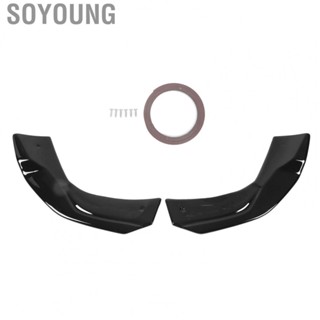 Soyoung Bumper Side Splitters Shockproof Rear Diffuser for A‑Class W177 A35 A45