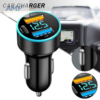 ⚡READYSTOCK⚡NEW 3-USB Car Charger Fast Charging Type-C QC3.0 Quick Charge Phone Charger