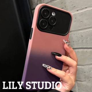 เคสโทรศัพท์มือถือ TPU แบบนิ่ม ไล่โทนสีชมพู หรูหรา สําหรับ IPhone 11 14 Pro Max Ip13 Pro Max IPhone 12