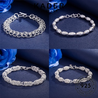 Kader Jewelry สร้อยข้อมือเงิน 925 เรียบง่าย เครื่องประดับ สําหรับผู้หญิง M091