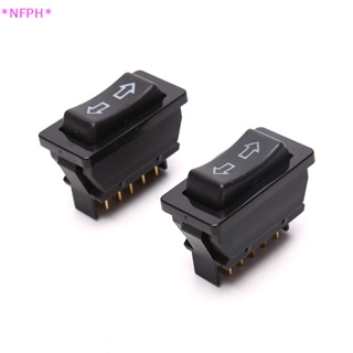 Nfph&gt; ใหม่ สวิตช์หน้าต่างรถยนต์ DPDT DC 12V 20A 5 pins สีดํา