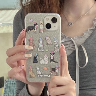 เคสโทรศัพท์มือถือซิลิโคน แบบนิ่ม ลายสุนัข กันกระแทก สําหรับ Apple Iphone 14promax 13 12 11 14pro 13promax 13