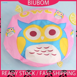 Biuboom หมวกอาบน้ํา PVC ลายการ์ตูน กันน้ํา ปรับได้ สําหรับห้องน้ํา 1 ชุด