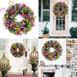 【COLORFUL】Gypsophila Wreaths 40cm/15.75inch For Front Door Home Decor Natural Parties