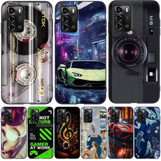 เคสโทรศัพท์ซิลิโคน Tpu แบบนิ่ม ลายแมว สีดํา สําหรับ ZTE Blade A72 4G