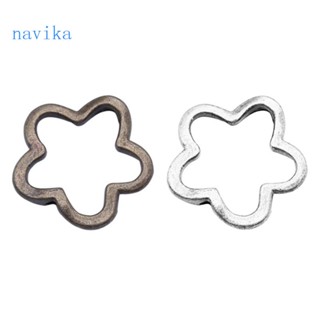 Nav จี้ลูกปัดดอกไม้ ขนาดเล็ก 16x16 มม. DiY 20 ชิ้น