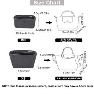 Evertoner กระเป๋าด้านในสักหลาด สําหรับ LONGCHAMP LE PLIAGE Series mini XS S M L