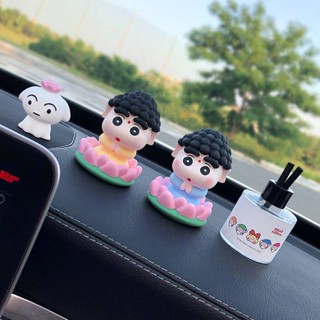 Buddha Xiaoxin Car Decoration Car Accessories Good Luck Lotus Center Console Decoration Car Aromatherapy Perfume Fragrant Stone ygHu