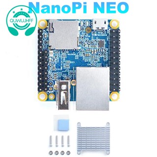 Nanopi NEO บอร์ดพัฒนา H3 และฮีทซิงค์ DDR3 RAM 512MB Quad-Core Cortex-A7 Ubuntu Openwrt Armbian