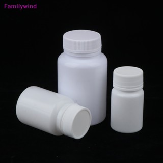 Familywind&gt; ขวดพลาสติกเปล่า ขนาด 15 มล. -100 มล. สีขาว สําหรับใส่ยา ของเหลว 5 ชิ้น