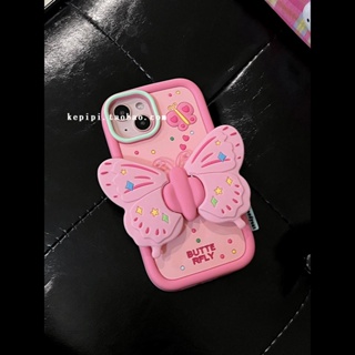 เคสป้องกันโทรศัพท์มือถือ ลายผีเสื้อ สามมิติ กันกระแทก สําหรับ Apple Iphone 14promax 13 12 11 14pro 13pro 14