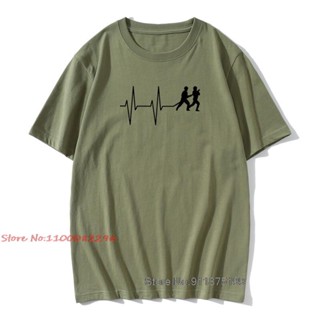 เสื้อยืด พิมพ์ลาย Fireman Heartbeat Firefighter สําหรับผู้ชาย