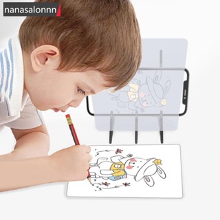 Nanasn| บอร์ดวาดภาพ โปรเจคเตอร์ มีไฟ LED สะท้อนแสง สําหรับเด็ก C9N6