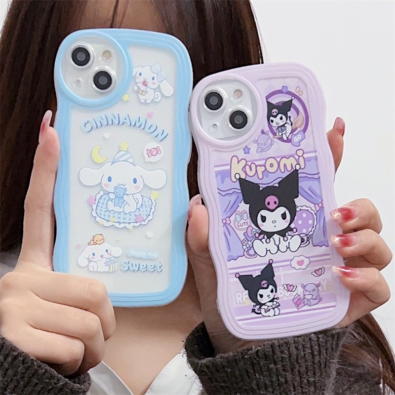 ปลอก OPPO A37 A37f A37fw A37m A39 A59 A79 A71 F1S F9 Pro F11 Pro F7 น่ารักการ์ตูน Yugui สุนัข Kulomi คู่เคสโทรศัพท์คลื่นหยักใสกันกระแทก Soft TPU Cover
