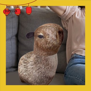 [JU] ตุ๊กตานุ่ม รูปการ์ตูนสัตว์ Capybara ขนปุย PP ของเล่นสําหรับเด็ก