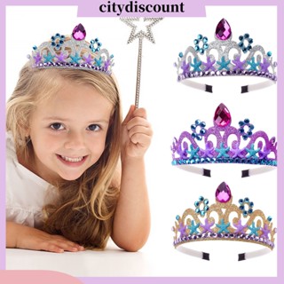 &lt;citydiscount&gt;  มงกุฎเจ้าหญิง ปลาดาว ทะเล เจ้าหญิง ที่คาดผม พลอยเทียม มงกุฎ ปาร์ตี้ ที่คาดผม เด็ก เทศกาล ที่คาดผม ที่คาดผม อุปกรณ์เสริม